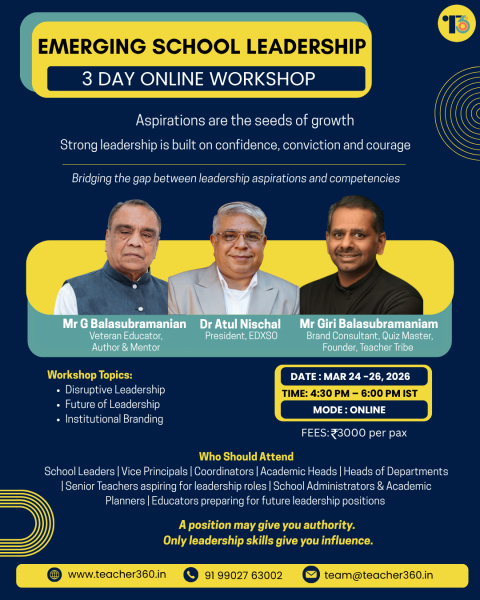 Emerging School Leadership, Online (24-25 & 27 March 2026)