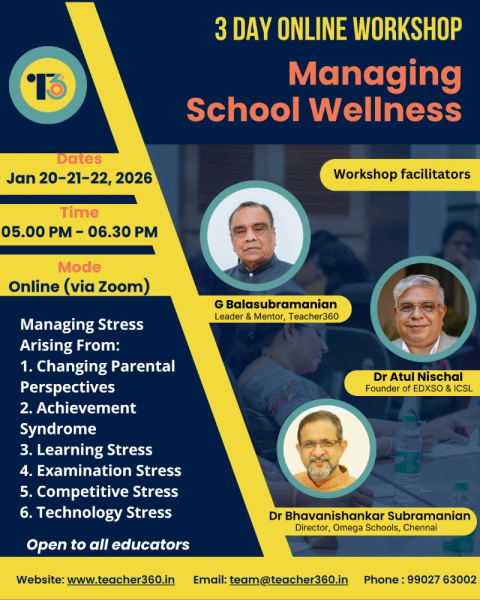 Managing School Wellness, Online (20-22 January 2026)